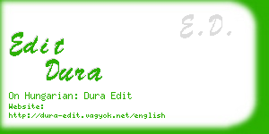 edit dura business card